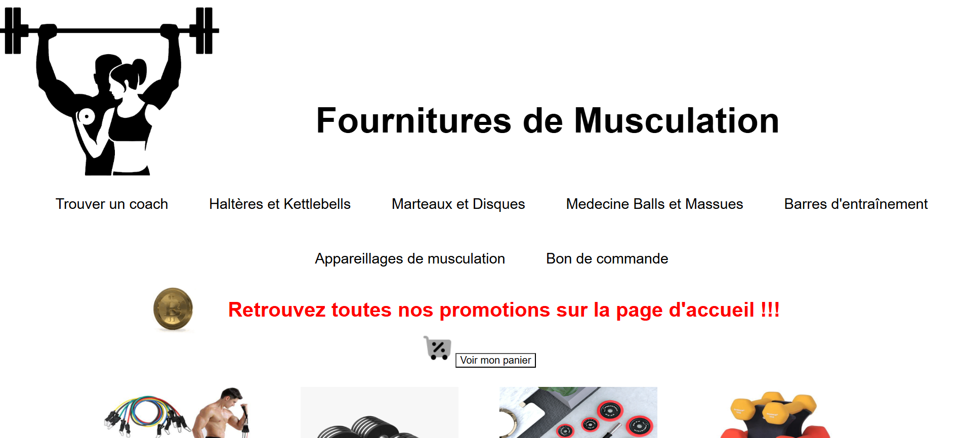 photo site Fournitures de musculation 